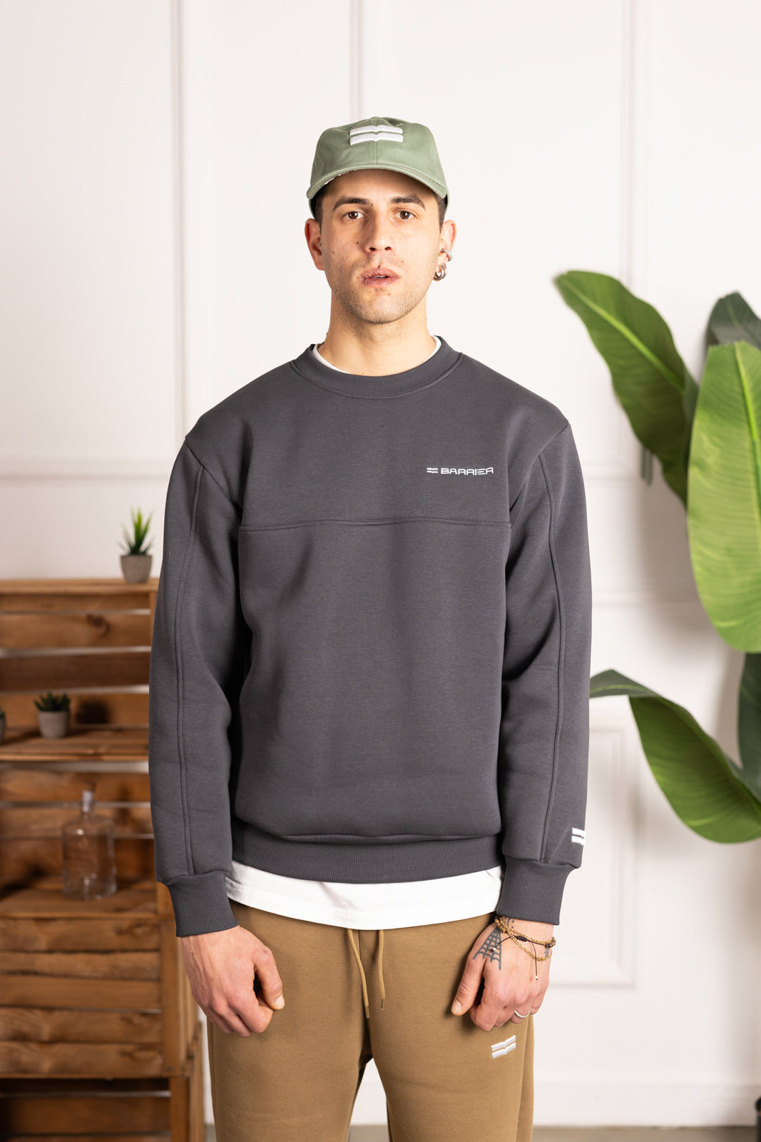 Rock sweatshirt double logo