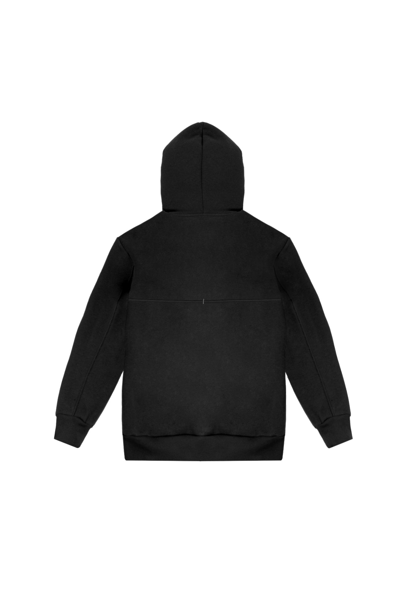 Black hoodie double logo