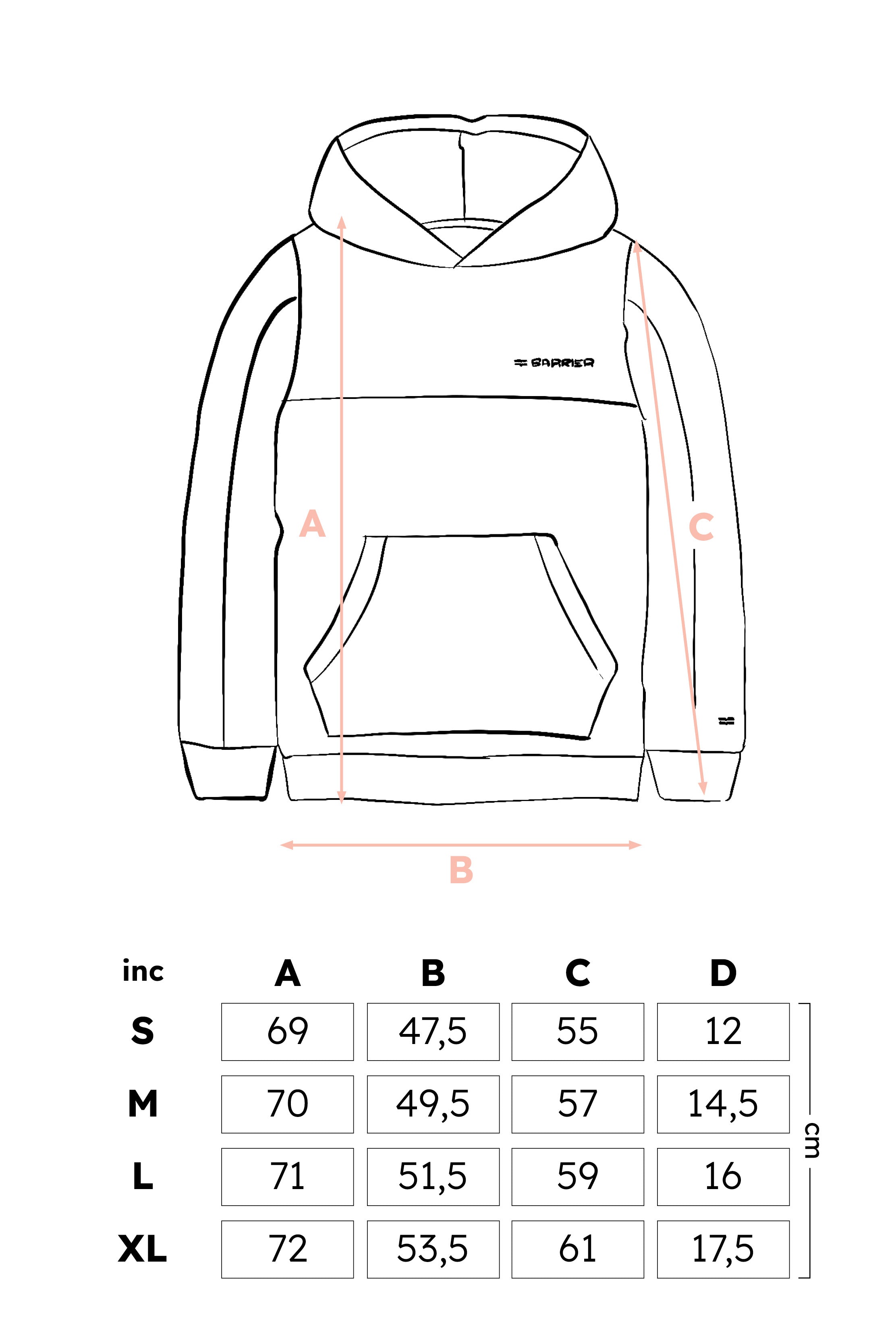 Black hoodie double logo