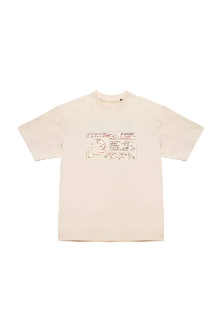 Teck pack cream tee