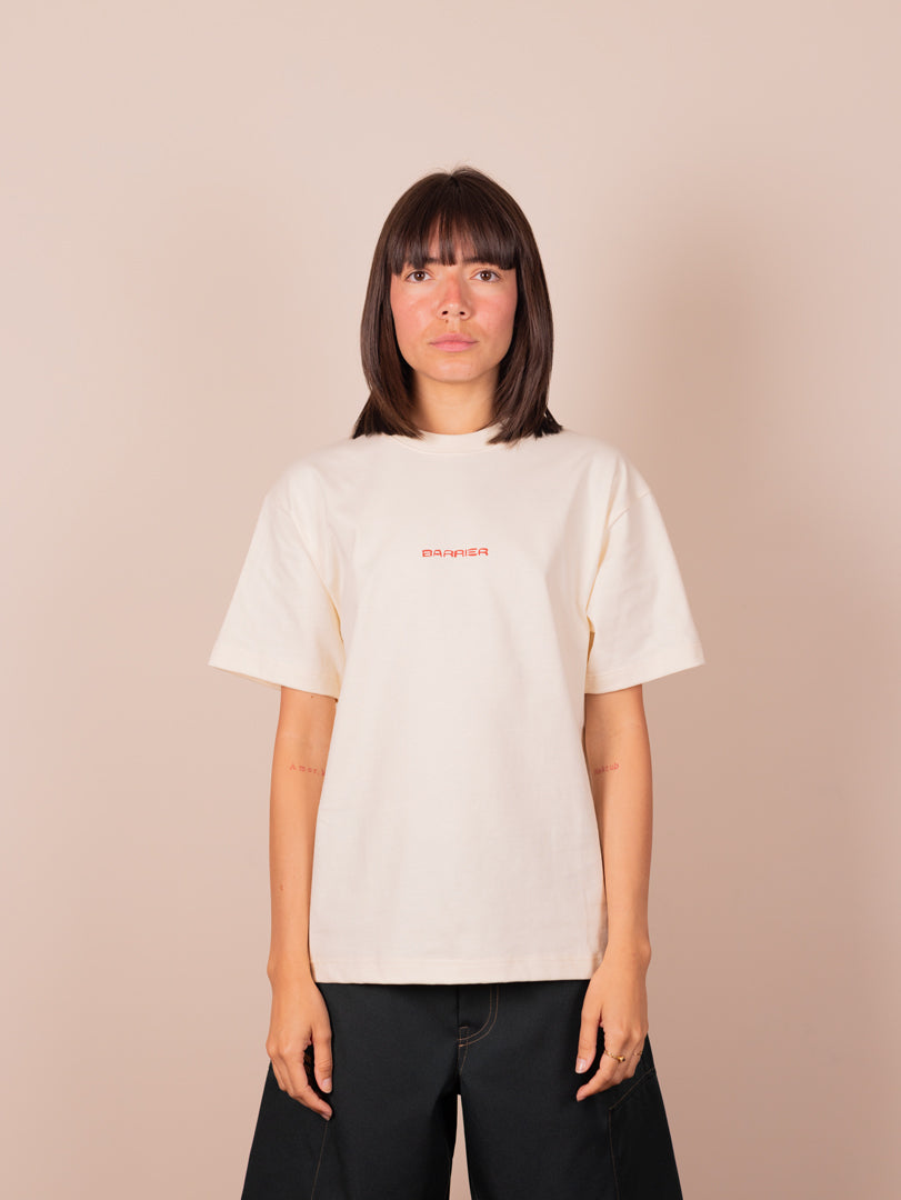 Building moment cream tee