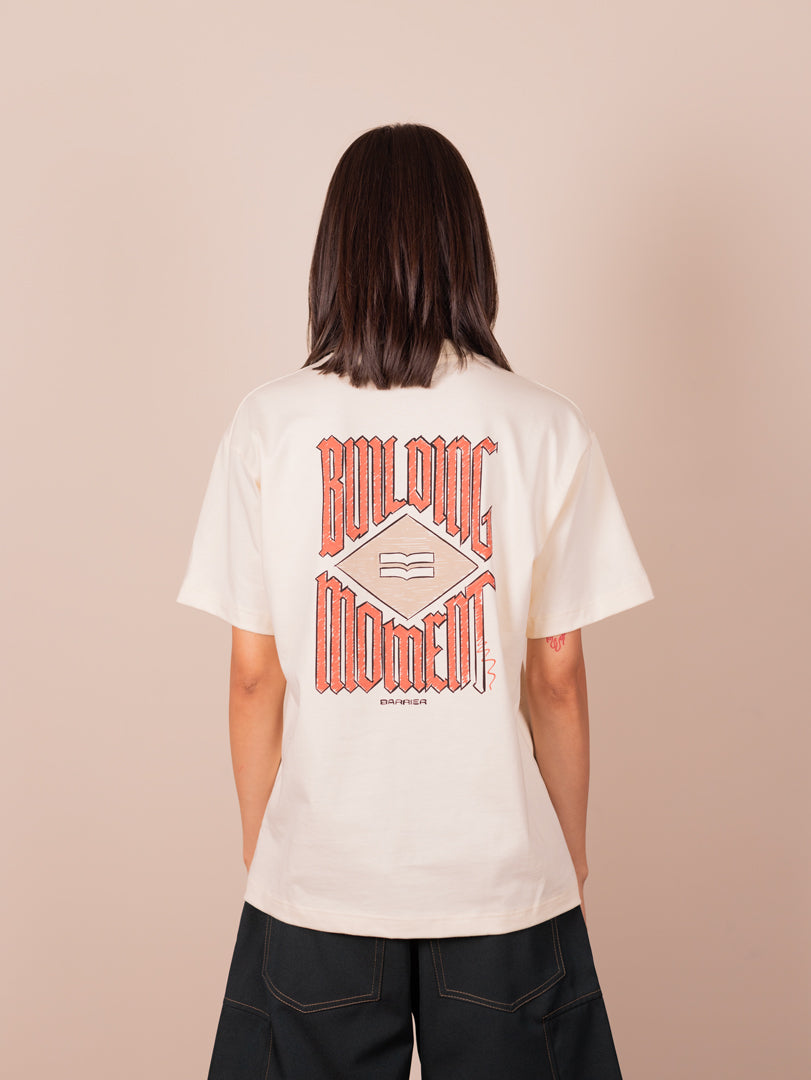 Building moment cream tee