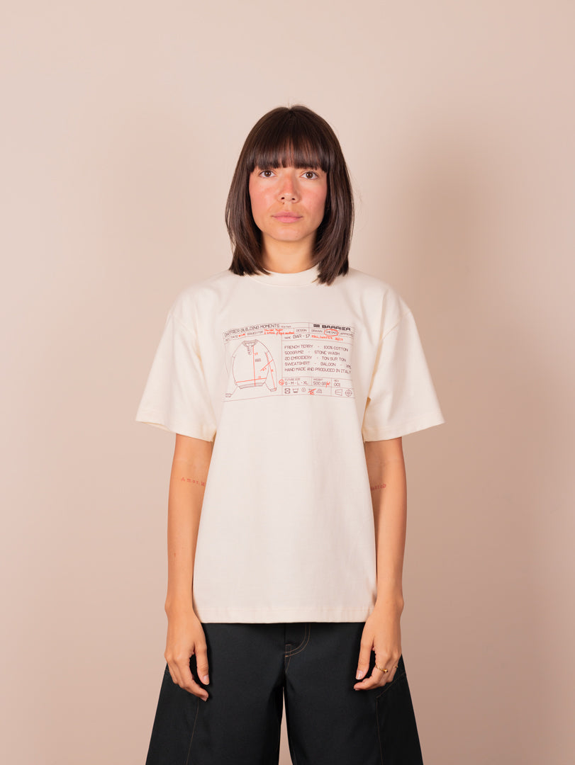 Teck pack cream tee