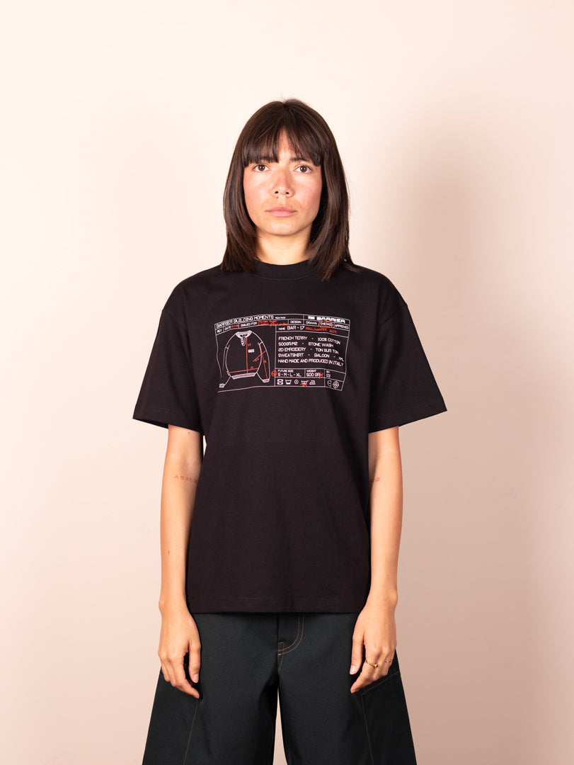 Tack pack black tee