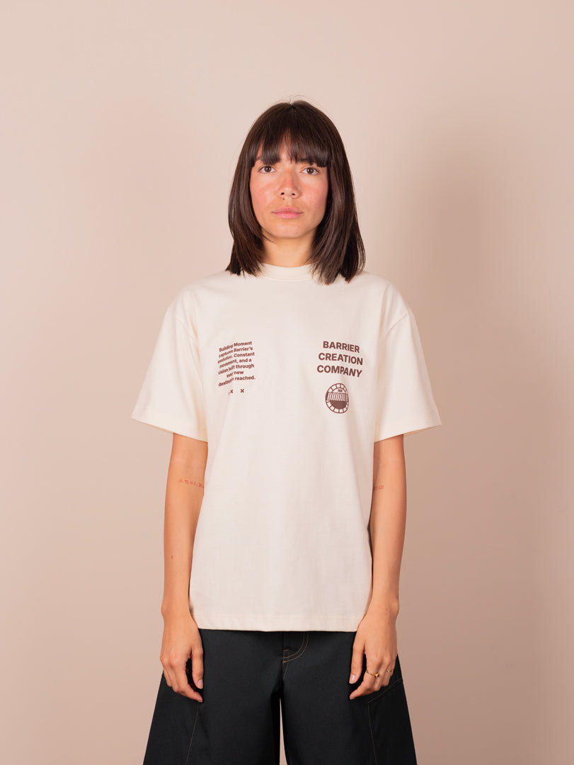 Creation company cream tee