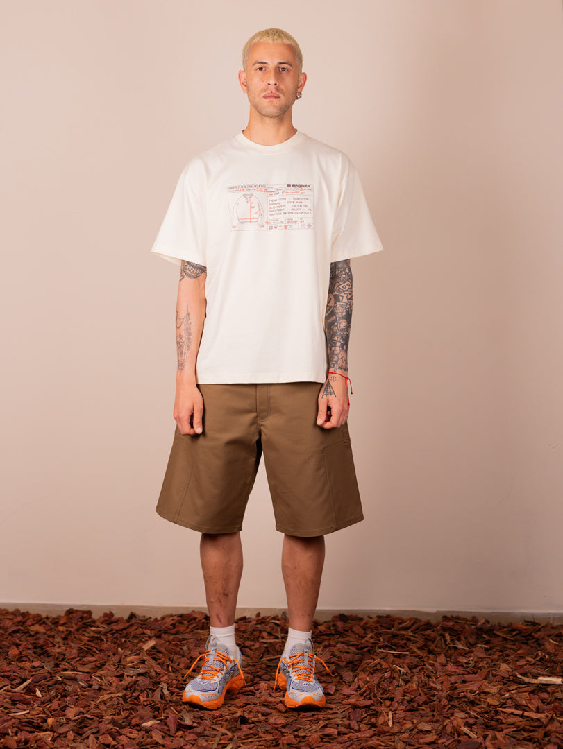 Teck pack cream tee