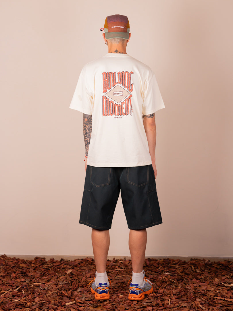 Building moment cream tee