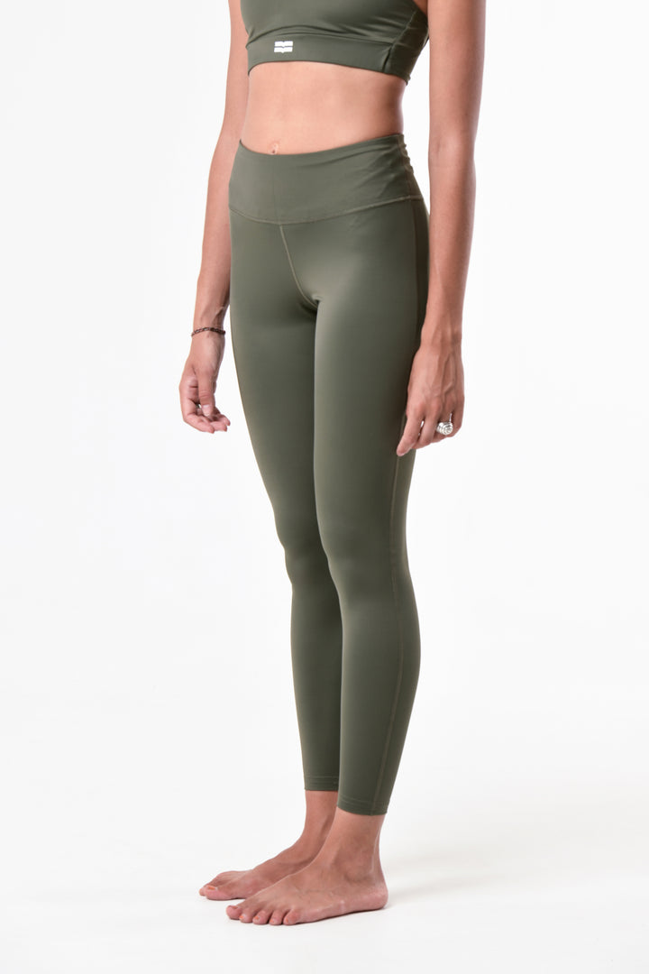 Military green leggings