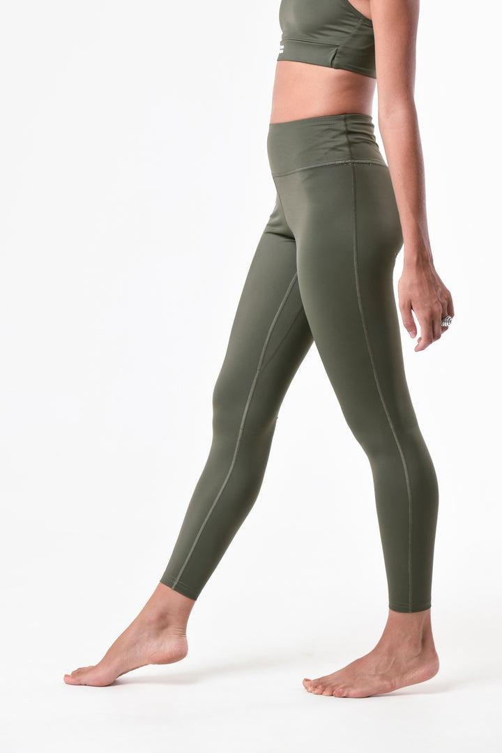 Military green leggings